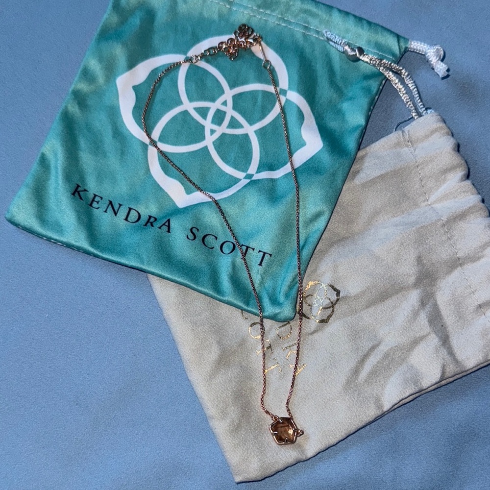 Kendra Scott Rose Gold Pendant Necklace